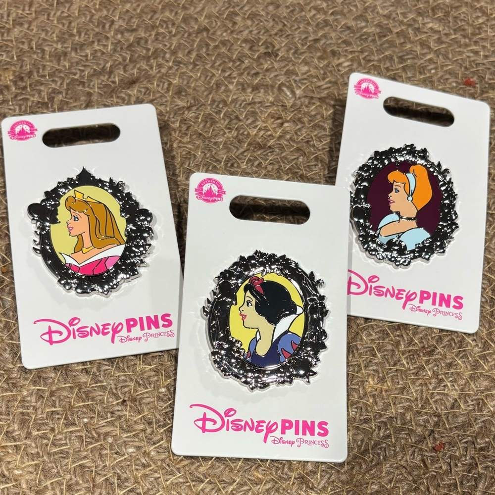Disney Parks Princess Pin Set - Aurora, Snow White & Cinderella - ALL NEW!!